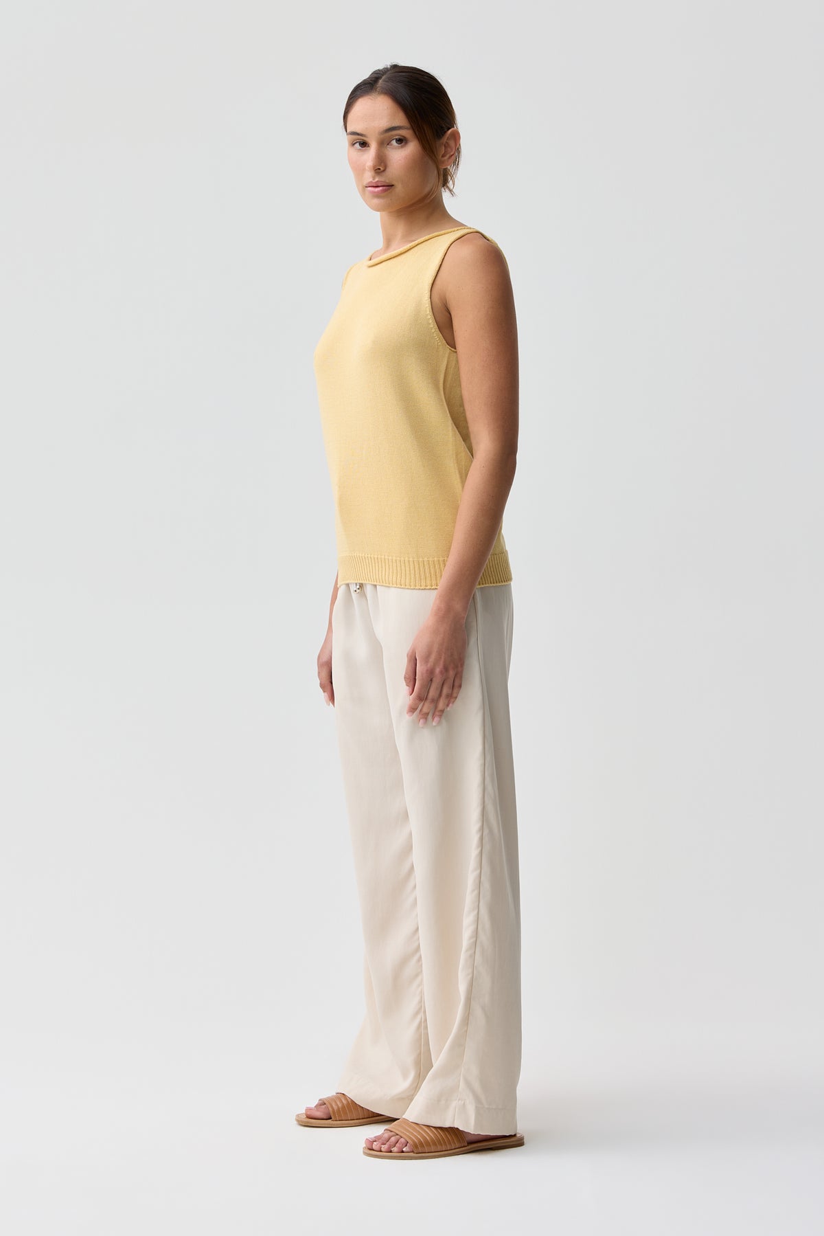 Uimi Sloane Jersey Singlet Butter