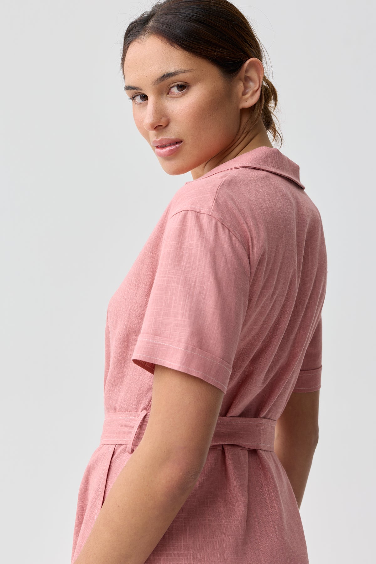 Ormond Midi Dress Salmon Pink