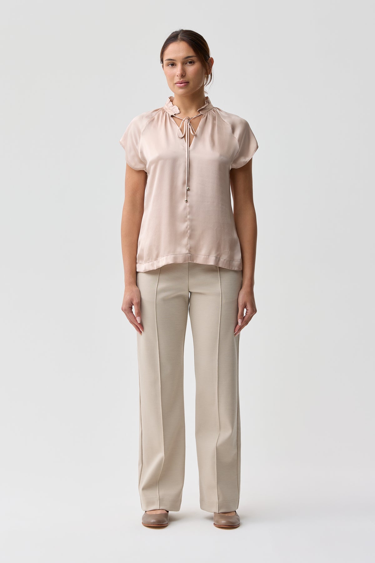 Hawthorn Silk Blouse Blush