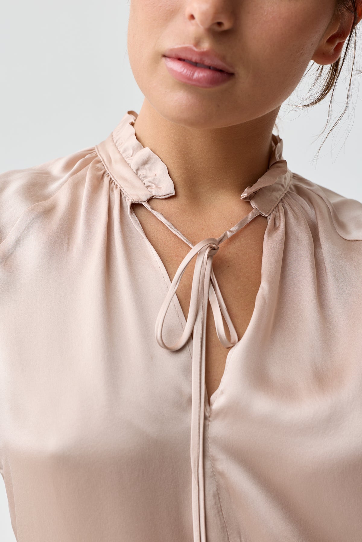 Hawthorn Silk Blouse Blush