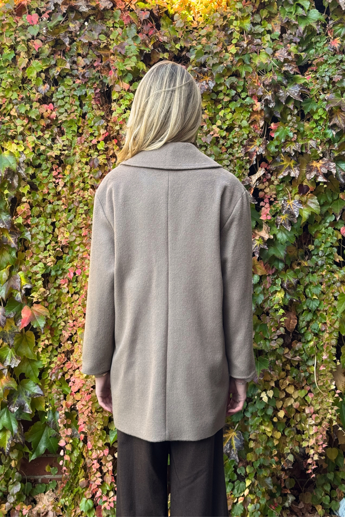Julia Angora Wool Car Coat Mocha