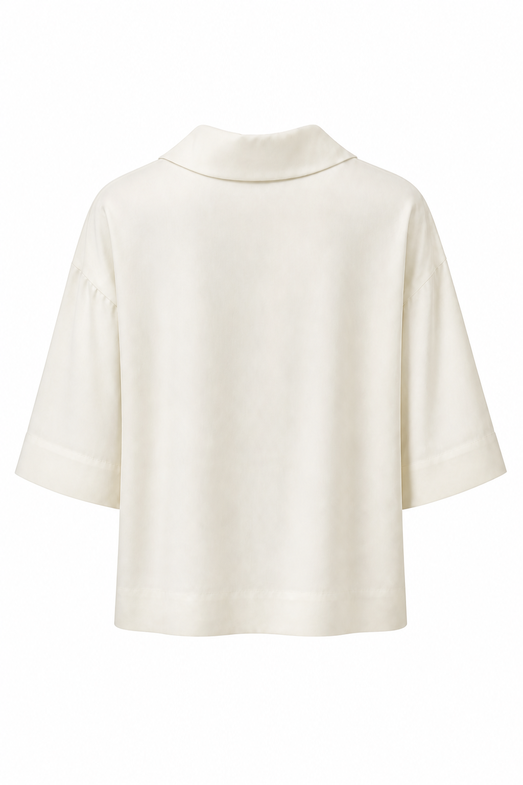Lynches Open Collar Top White