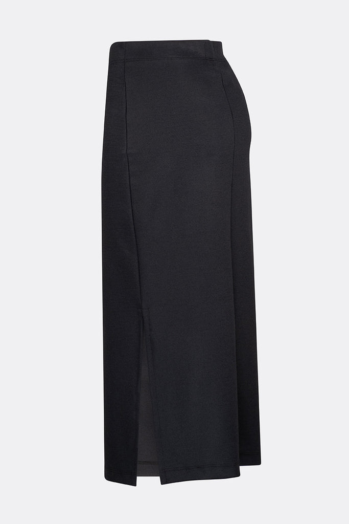 Hunter Wool Ponte Skirt Black Night