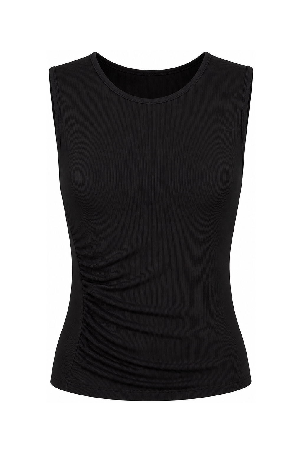 Darling Ruched Tank Black Night
