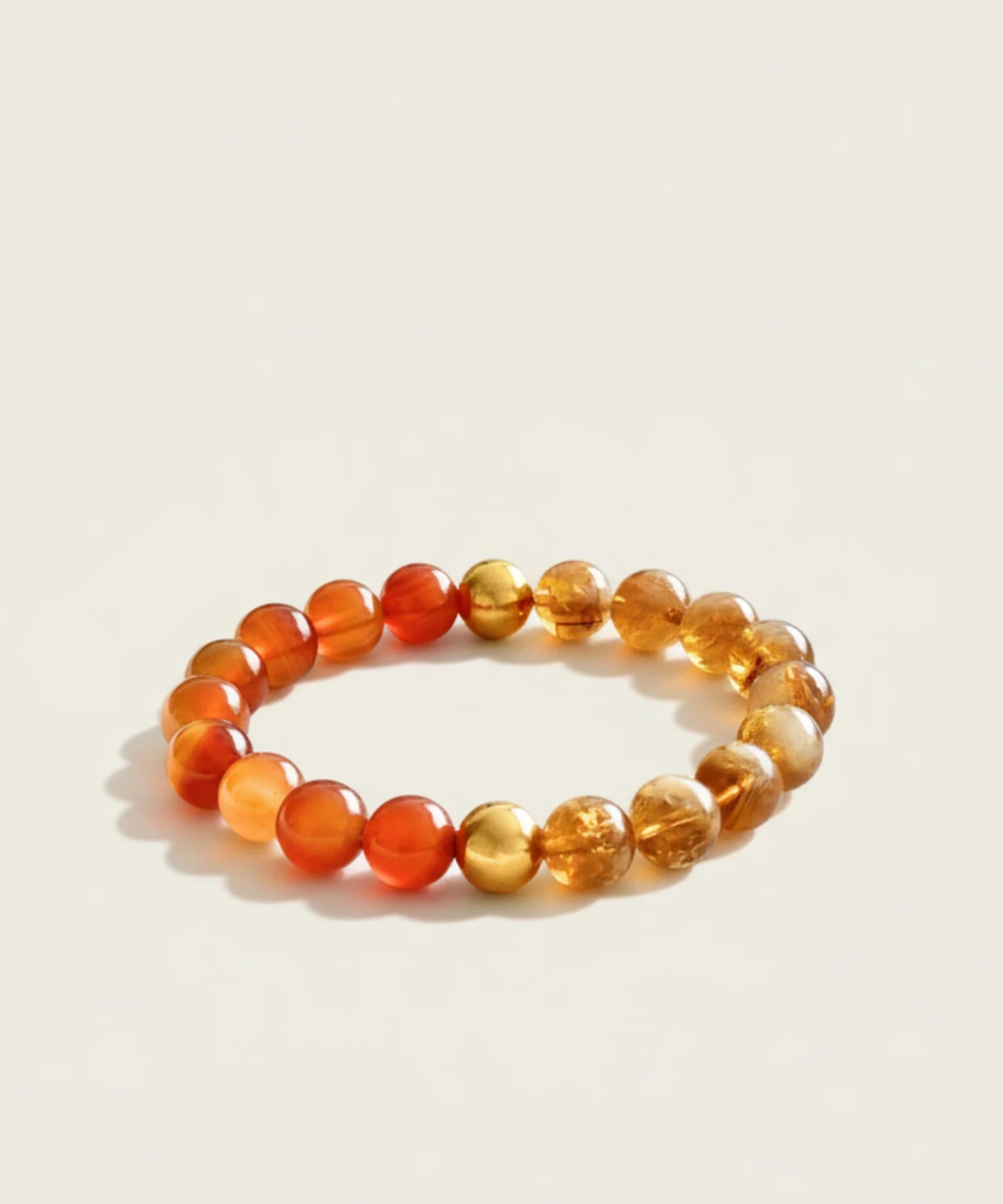 SS Grande Fire Horse Bracelet with Citrine and Carnelian