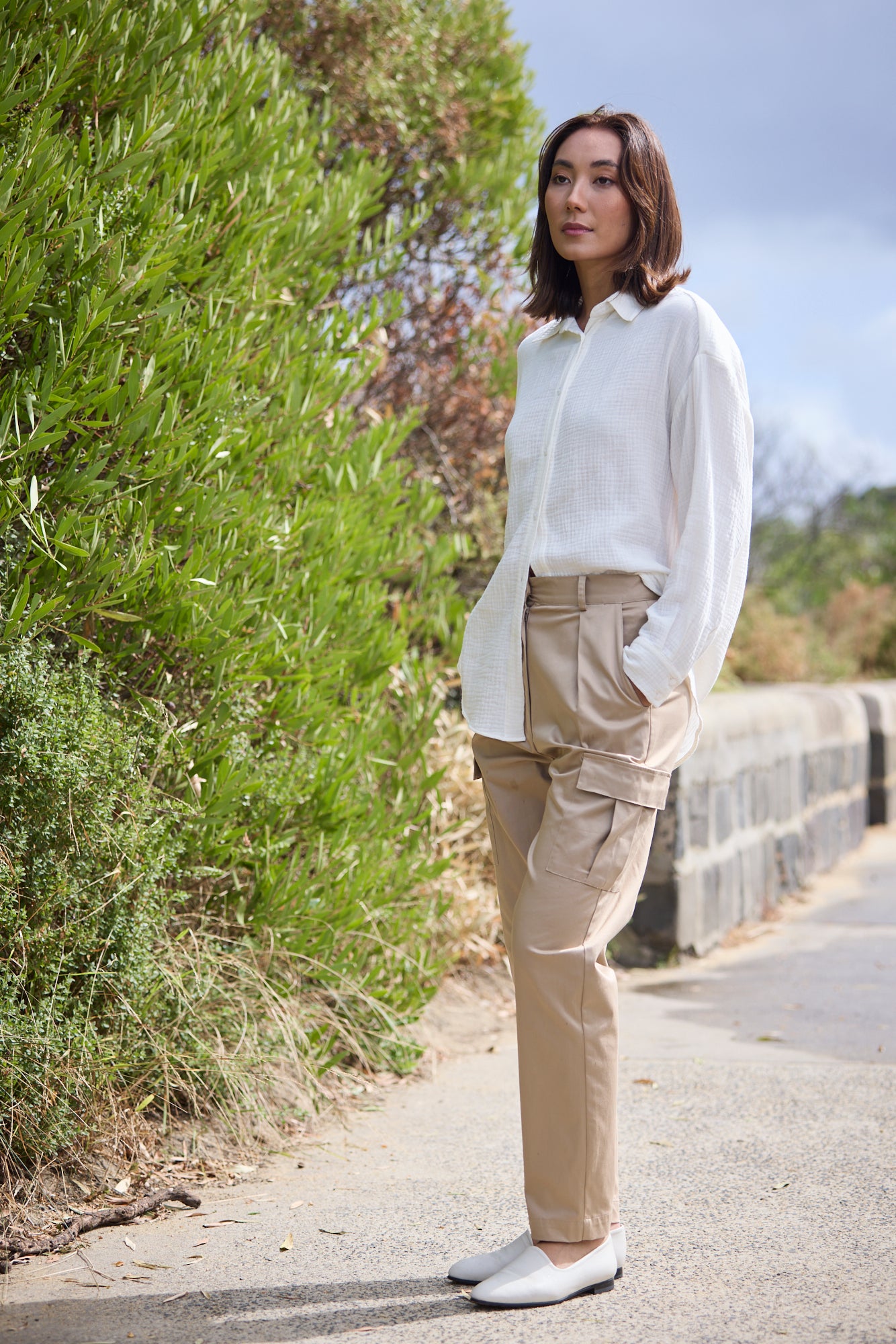 Serina Cargo Pant Dark Sandstone