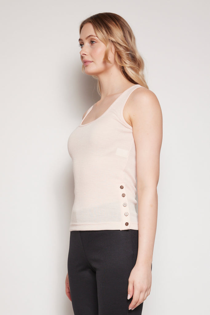 Eden Soft Merino Wool Tank Pink