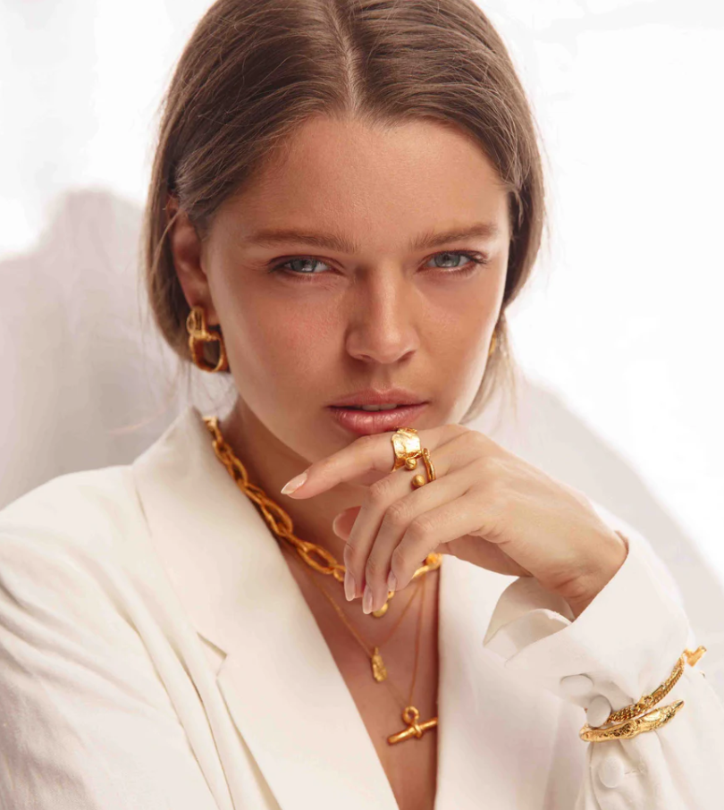 BG Magari Earrings Sterling Silver with 22k gold plating