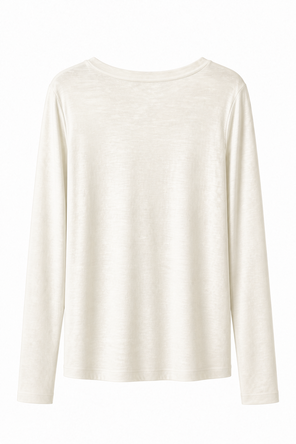 Mallee Merino Wool Boat Neck Long Sleeve Natural White