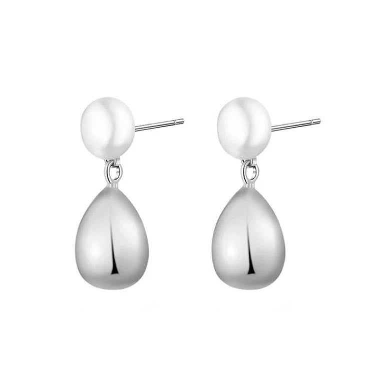 Sia earring silver pearl wedding accessories