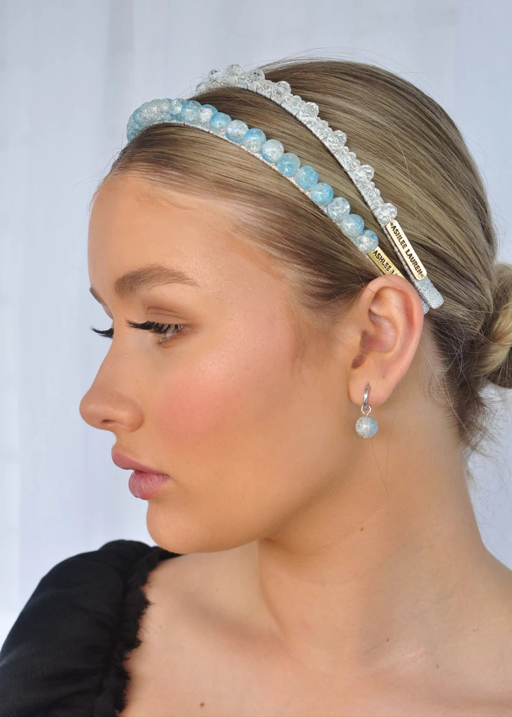 AE Hettie Headband- Blue + Silver