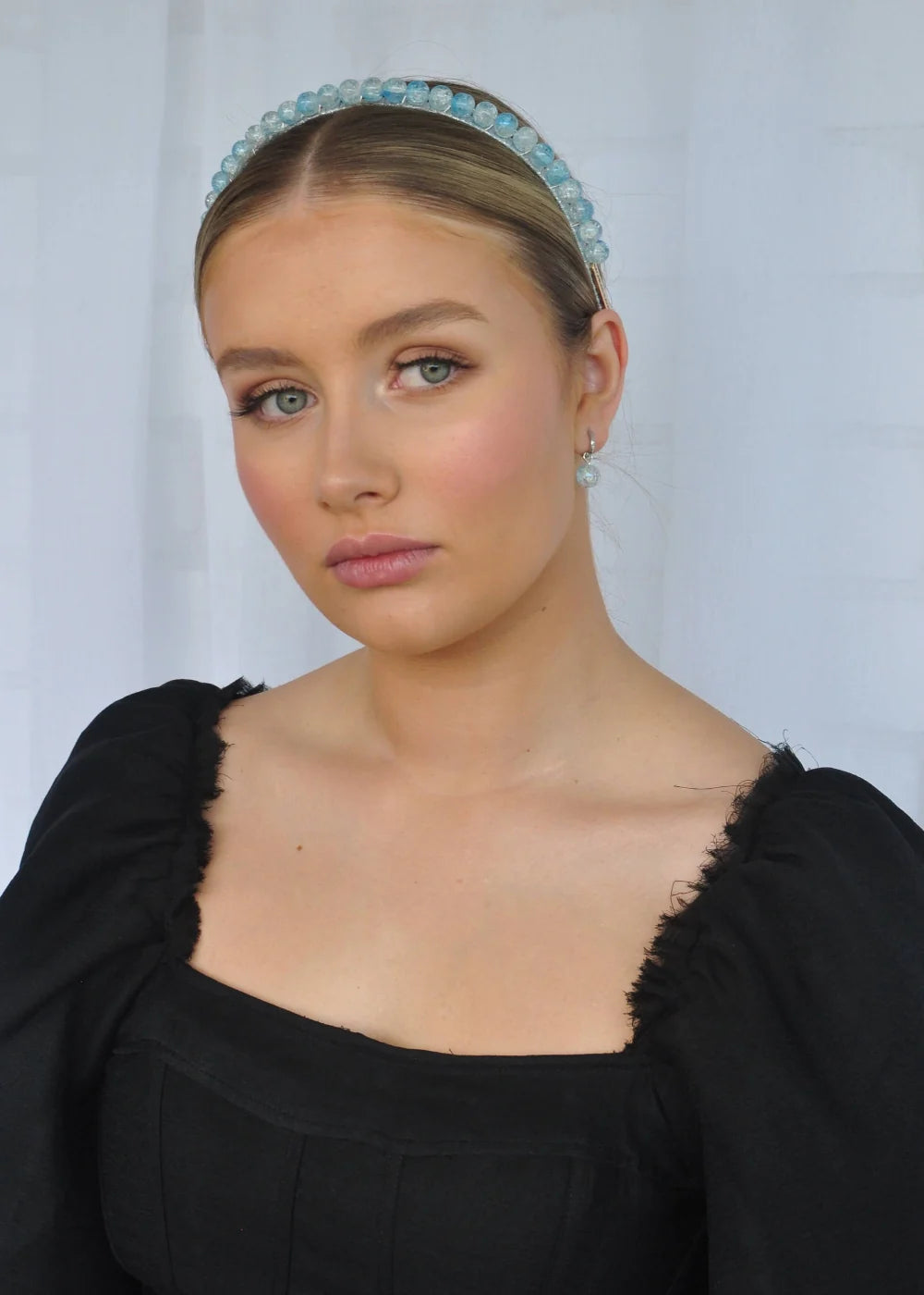 AE Hettie Headband- Blue + Silver