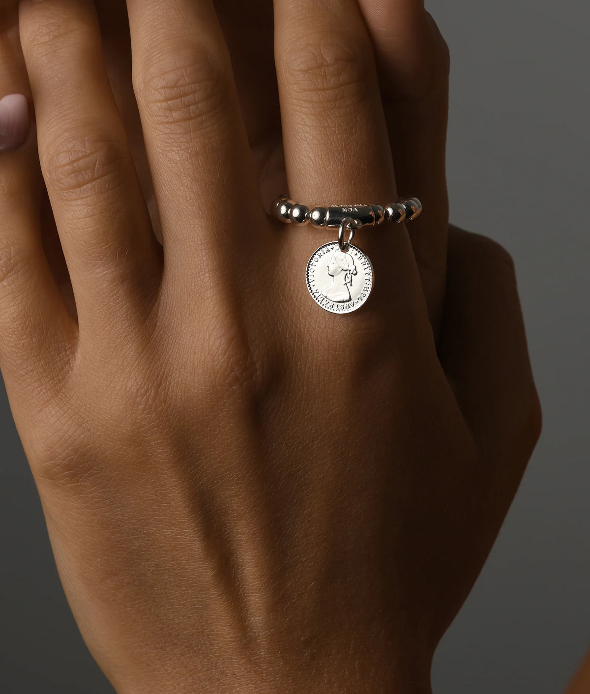 VT Stretchy Ring with Mini Coin