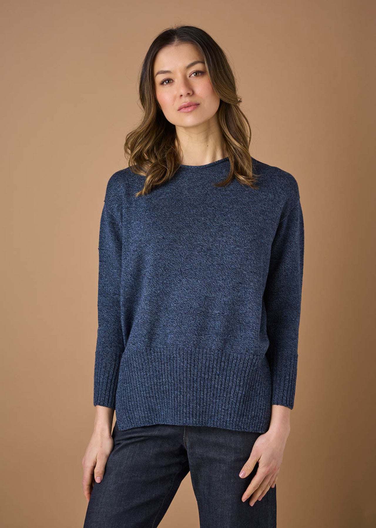 Uimi Hansel Crew Neck Jumper Denim