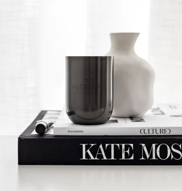 HW Wood Sage & Sea Salt Luxury Brushed Black Candle