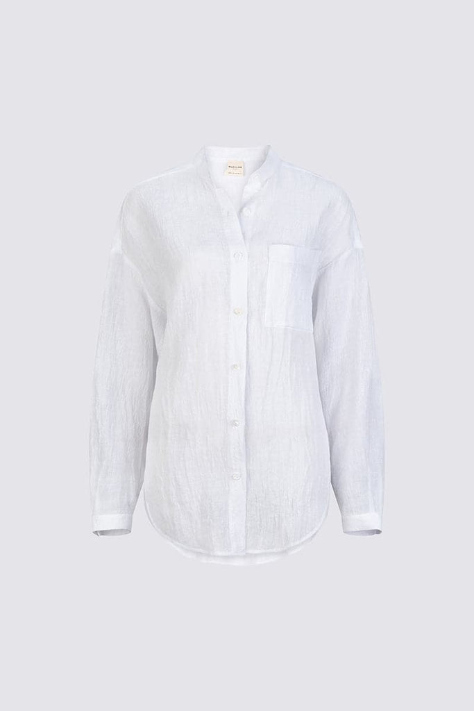 Lara Linen Shirt White