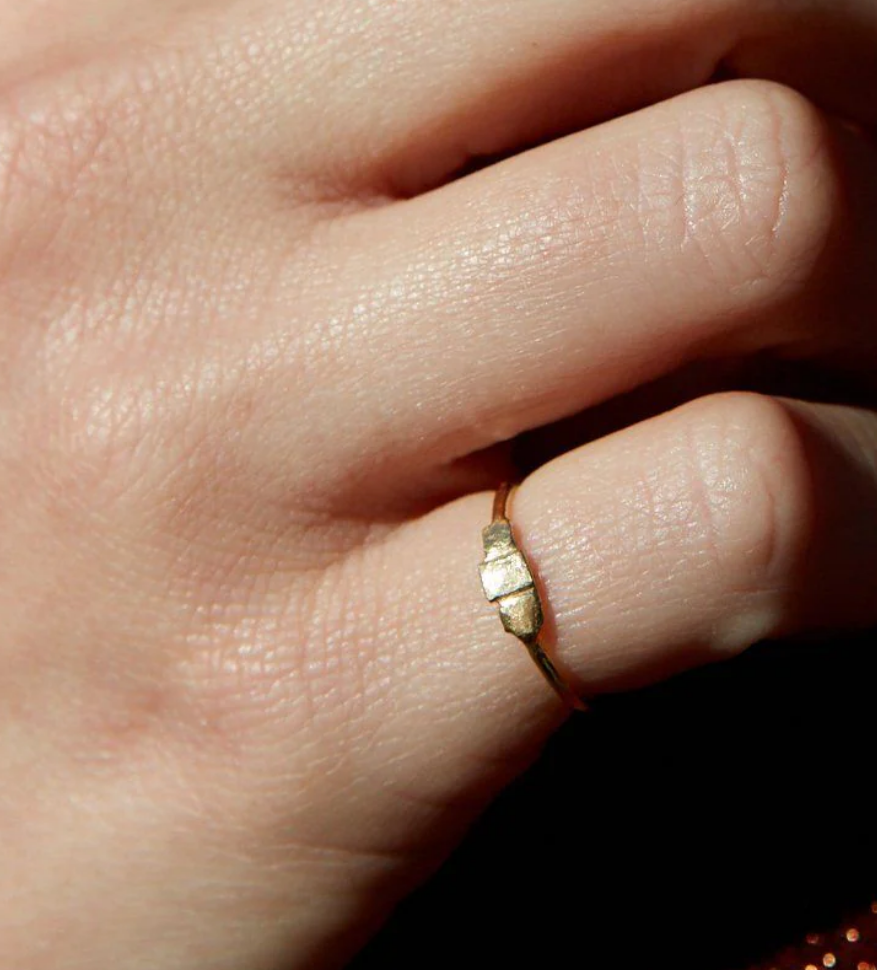 AH Keystone Ring Sterling Silver