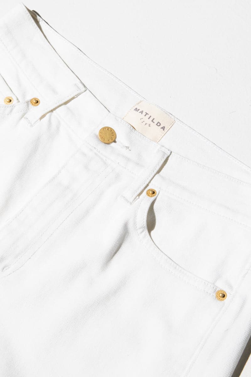 Cronulla Straight Leg Jean Natural White