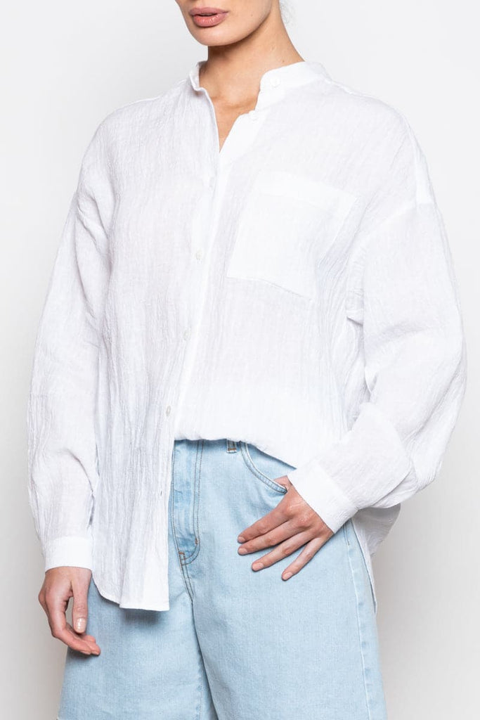 Lara Linen Shirt White