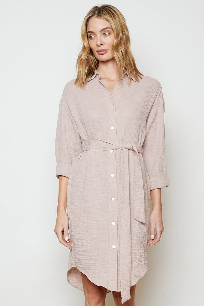 Willow Shirt Dress Rose Desert