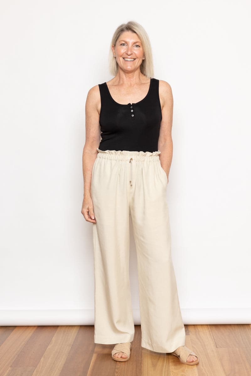 Lynches Drawstring Pant Soft Sandstone