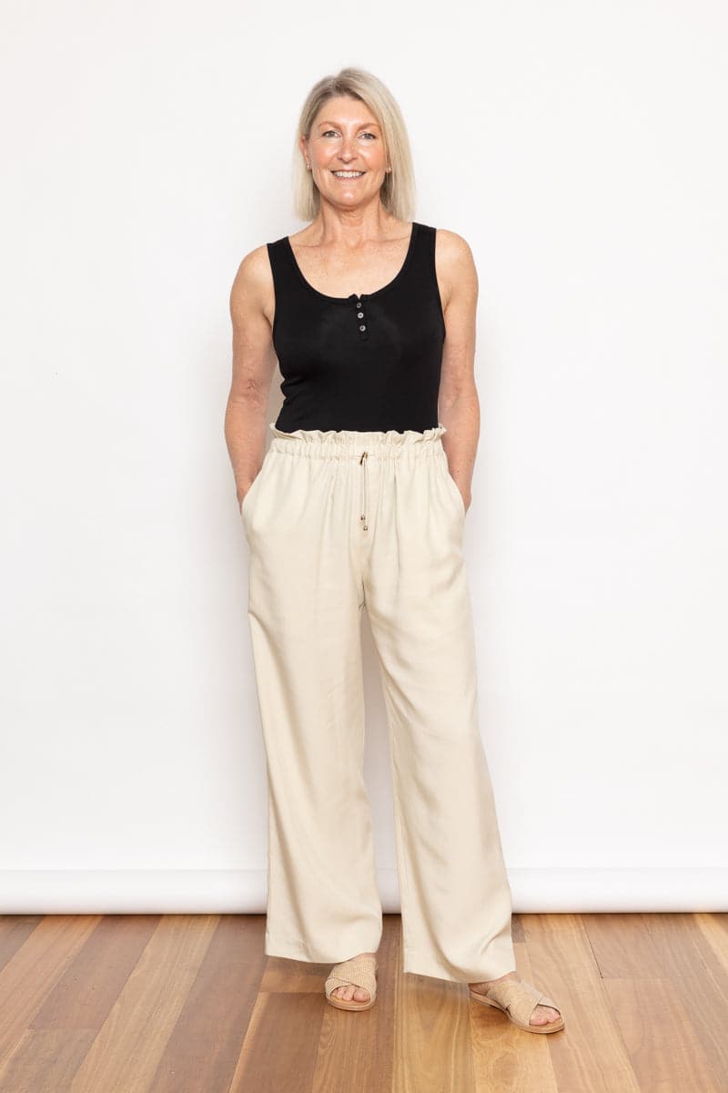 Lynches Drawstring Pant Soft Sandstone