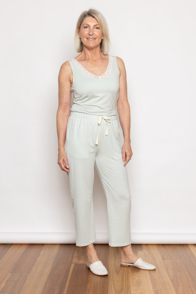 Como 3/4 Sleep Pant Seafoam