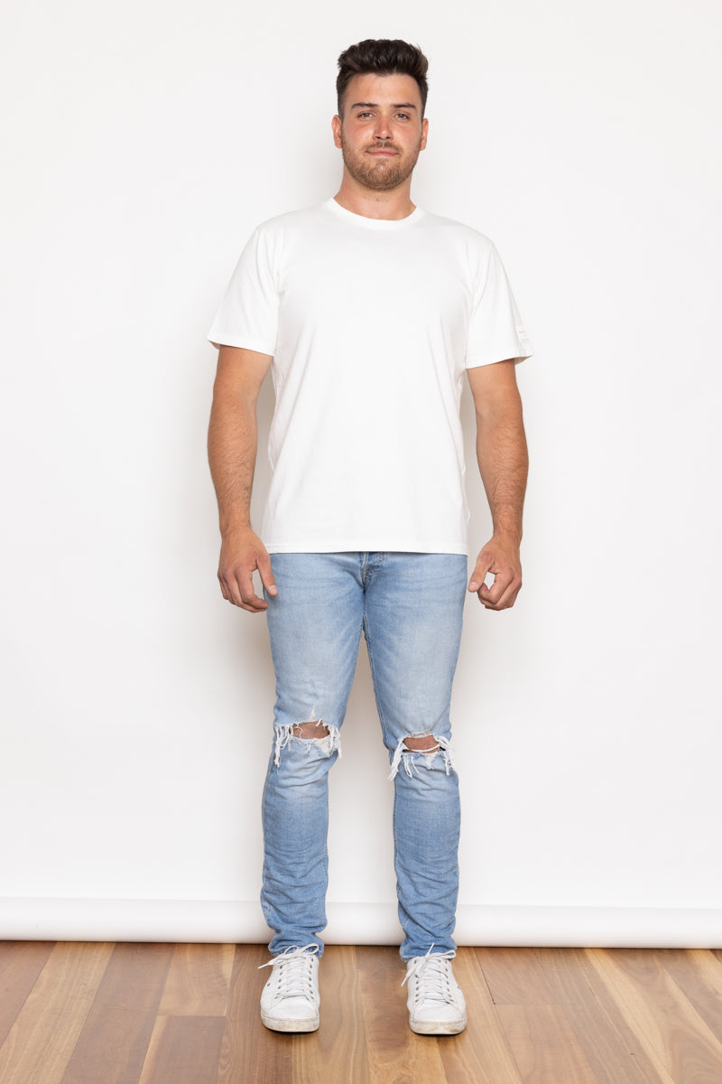 James Men's Tee Natural White