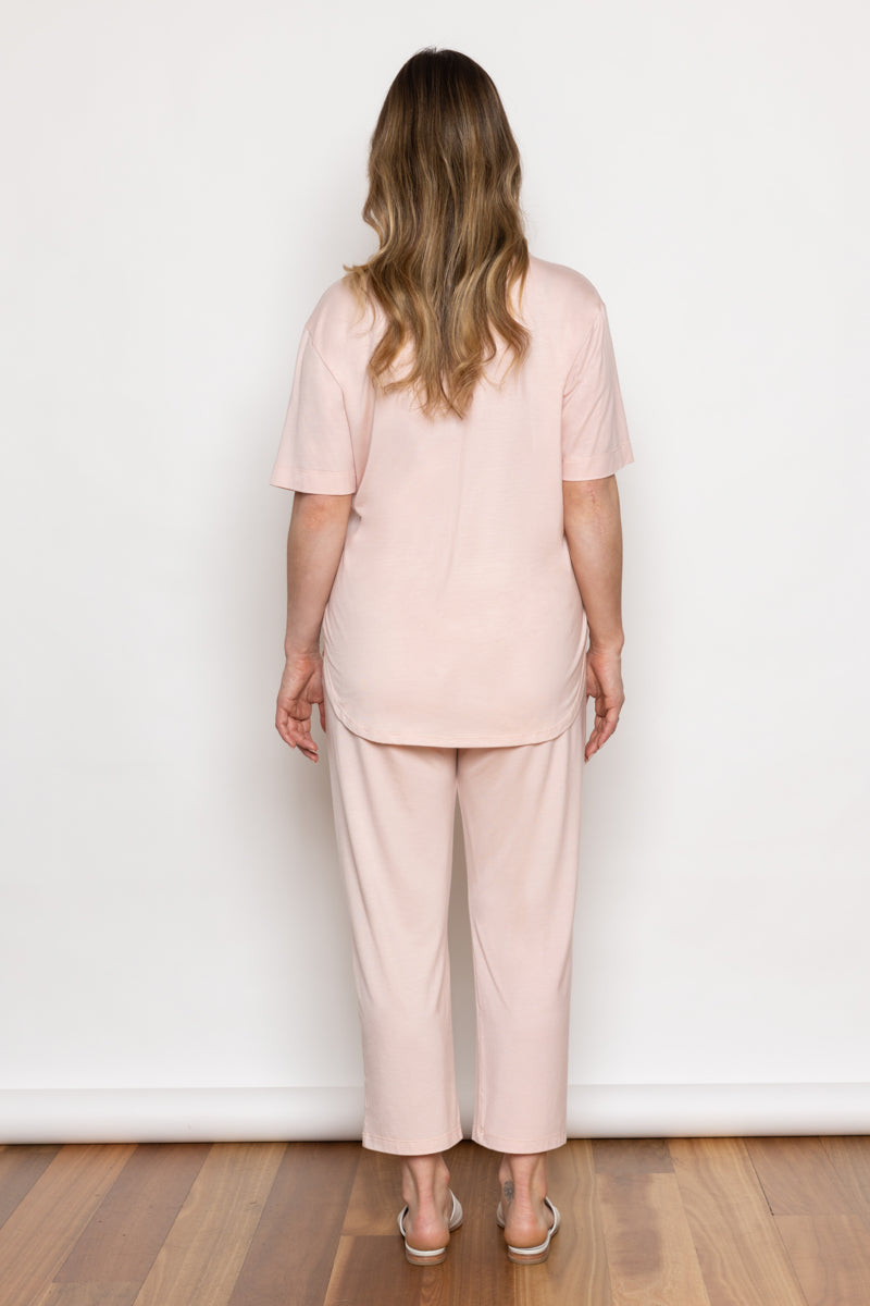 Como 3/4 Sleep Pant Pink Salt Lake