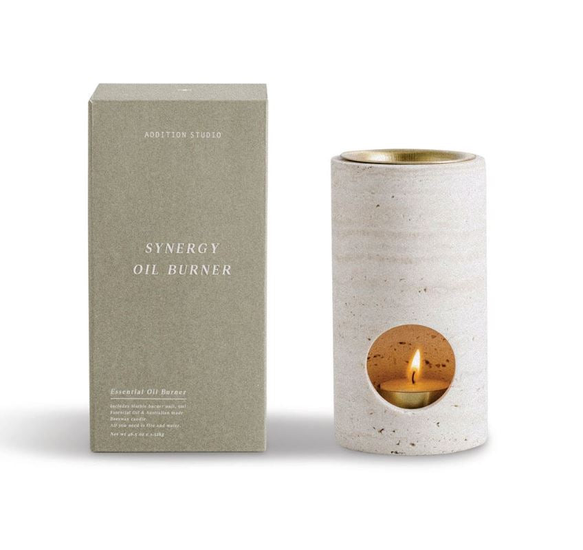 AS Synergy Oil Burner Beige Travertine